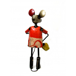 Mysz z Łopatą Figurka z metalu z recyclingu 42cm